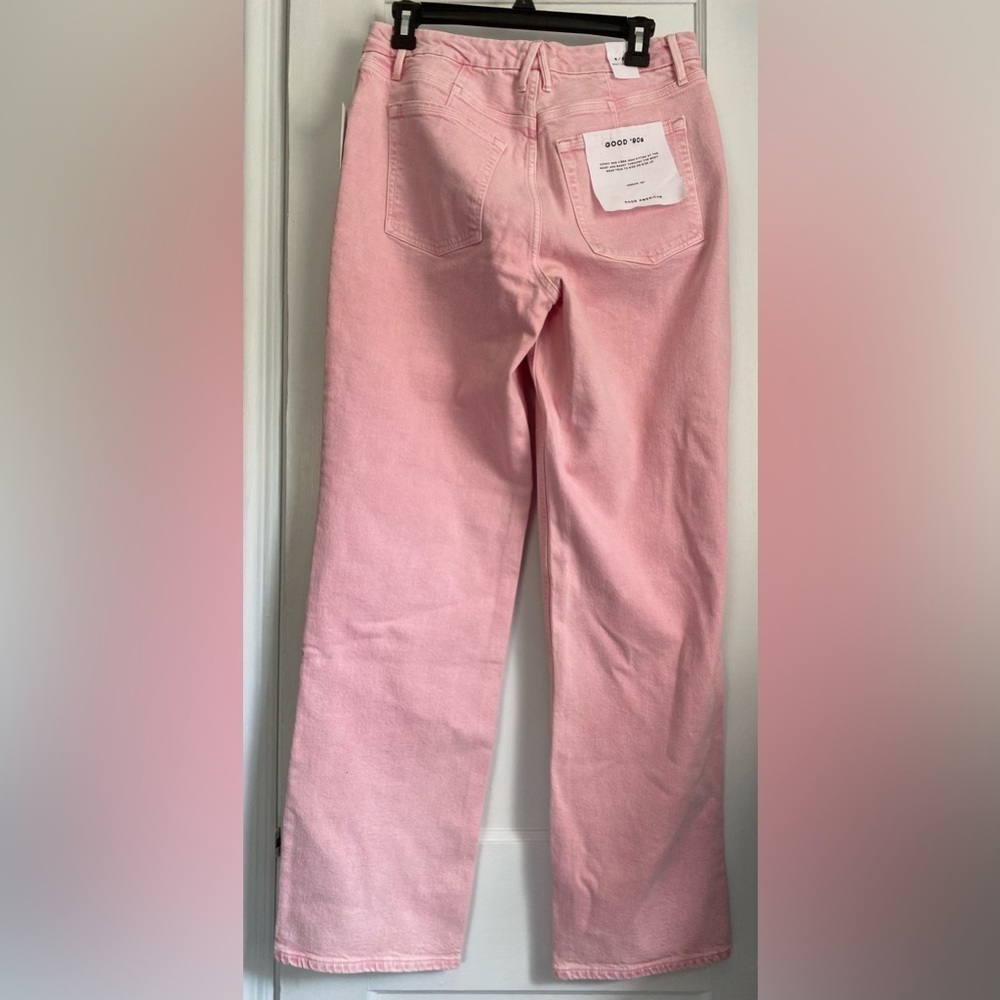 NWT Good American ‘90’s Rose Quartz Relaxed Jeans Sz: 6/28 inseam: 32” - Picture 3 of 11